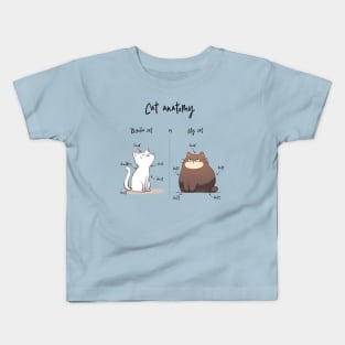 Cat Anatomy Kids T-Shirt